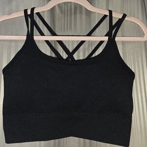 Zella Black Strappy Sports Bra